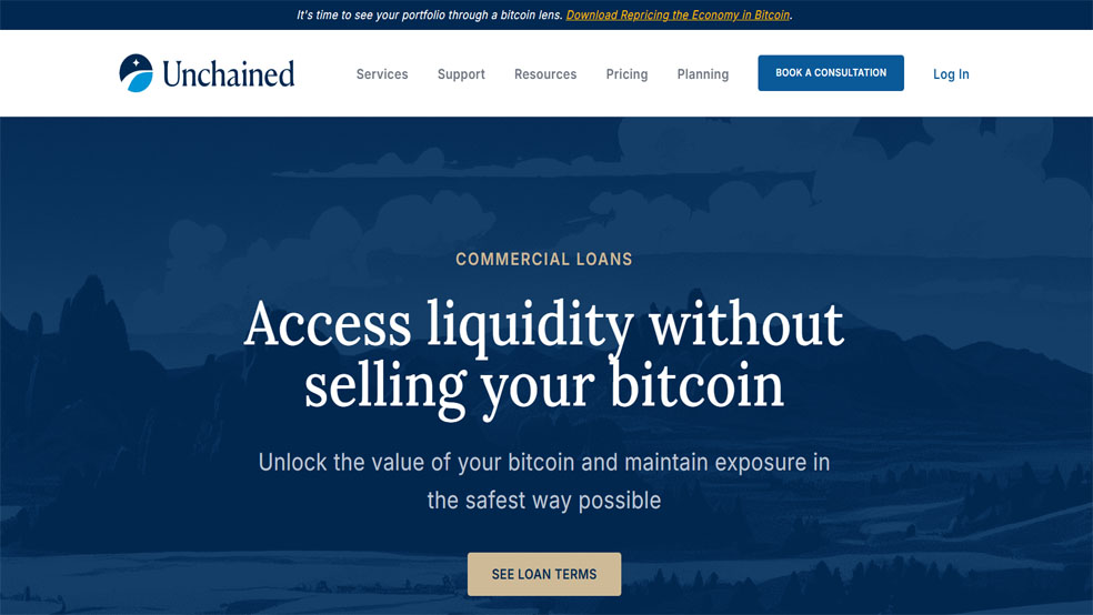 پلتفرم وامدهی Unchained Capital