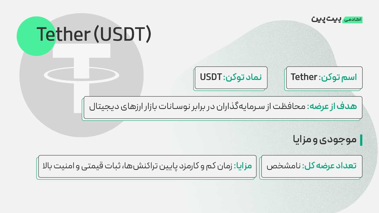 توکنومیکس ارز دیجیتال تتر 