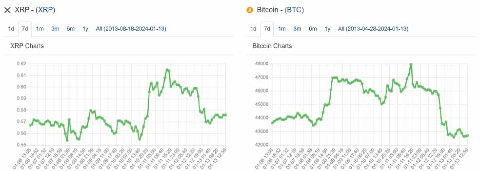 تحلیل تکنیکال ارز دیجیتال ریپل (XRP) – 23 دی (13 ژانویه)